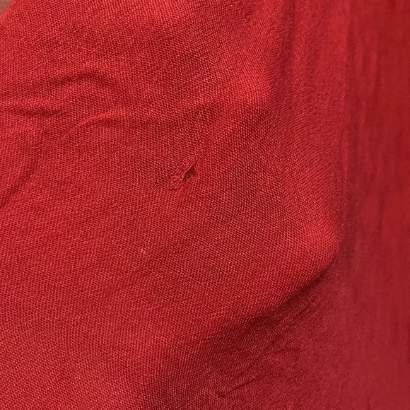 NWT Free People Adella Maxi Slip Bright Red *flawed* see last picture - Picture 4 of 8